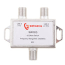 Lot of 2 Premium Broadband Satellite Switches 2x1 DiSEqC FTA 0 / 22KHz