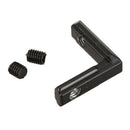20Pcs Black T Slot L-Shaped Angle Slot Connector Joint Bracket with Screws