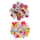 150x Daisy Flower Wood Decorative Buttons Scrapbooking Embellishment 15 25mm