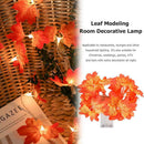 LED Maple Leaf Shape Lamp String Halloween Xmas Thanksgiving Day Home Decor A