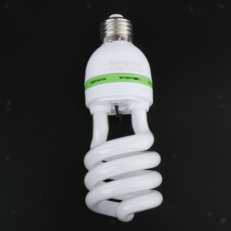 2pcs E27 Negative Ion Spiral Light Bulb Energy Saving Air Purifier Bulb