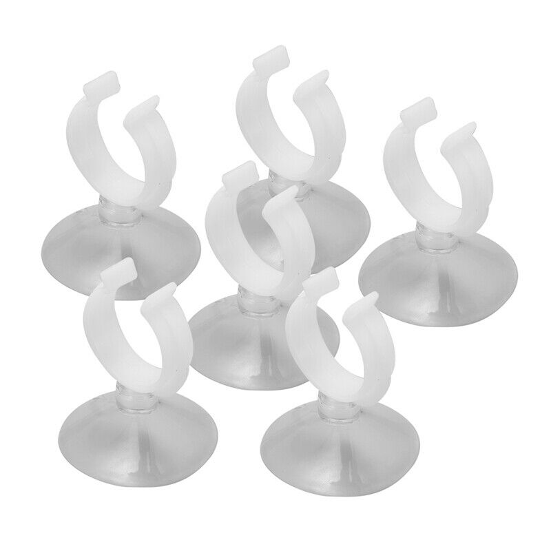 For Aquarium Suction Cup Flight Tube Holder Clear 30mm Diameter 6 Pieces Y2V6
