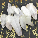 50g Natural Raw White Clear Point Quartz Crystal Heal Stone Rock Specimen Gift