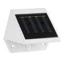 4LED Fence Lamp Solar Powered Plastic Stair Wall Light Outdoor Garden Decor