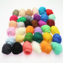 36Pcs Needle Felting Natural Collection For Animal Projects Soft Wool DIY