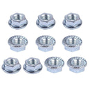 10PCS 8mm Flange Bar Nuts Side Cover Nuts fit for Husqvarna & Jonsered Chainsaw