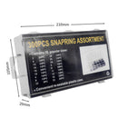 300pc Snap Ring Assortment Retaining Snap Hook Ring Assorted Kit NEW