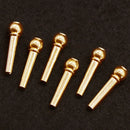 Guitar String Bridge Pins Copper Brass Endpin Replacement Parts Accessories