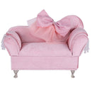 Soft Bowknot Couch Jewelry Box for Girls Travel Jewelry Organizer for Necklace