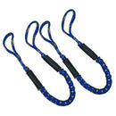 4pcs Bungee Dock Lines 4 FT Mooring Rope for Boat Kayaks Anchors Tie Down
