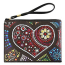 DIY Heart Special Shaped Diamond Painting Women Wristlet Bag Zipper Wallet