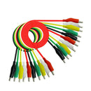 10* Alligator Clip Test Leads Set WG-026 Dual Ended Jumper Wire Cable 5 Colors