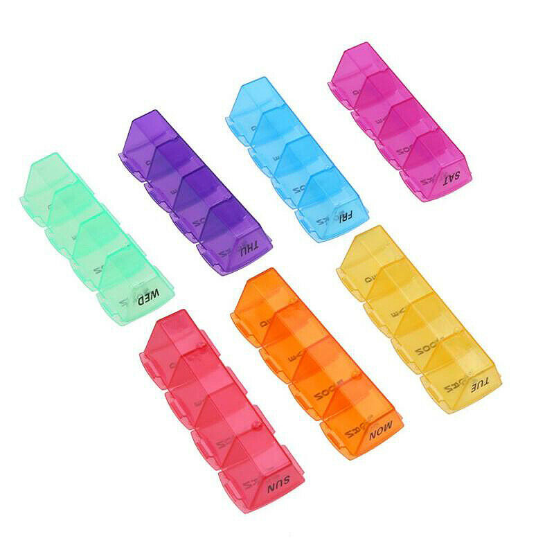 7 Day Style Pill Medicine Kit Tablet Pillbox Dispenser Organizer Case Pill  R9T2