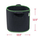 Grow Bags 5-Pack 7 Gallon Aeration Fabric Pots Container with Aeration Fabr