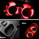 1pc LED Universal Car Cup Holder Pad Mat Auto Interior Atmosphere Light Re USE