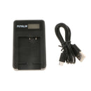 NP-BG1 Battery and Smart LCD Display USB Charger for Sony DSC-W30 W70 HX30