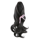 Black Long Wave Curly Hair Wig Hairpiece for 1/3 BJD Super Dollfie SD Making
