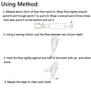 Dental oral care interdental brush floss holder 50 meter flosses for dentist FT