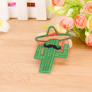 cowboy cactus with hat and beard diy embroidered iron on patche brooch appliqueL