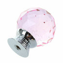 1Pc Acrylic Drawer/Cabinet/Bin/Door/Cupboard Pull Knob---Pink