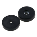 5 Pack 40x10mm Round Rubber Bumpers Black Feet Spacers for Electronics, Computer