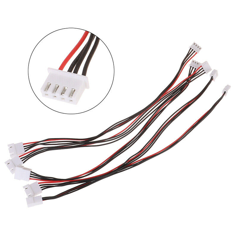 5Pcs JST-XH 4P 20cm 22AWG Lipo Balance Wire Extension Charged Cable Lead Cor Hn