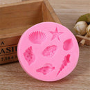 Sea Starfish Seashell Cookie Silicone Molds Cake Decorating Tools Candy Mold 3C