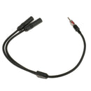12" Universal Male to 2 Female Splitter Extension Radio AM/FM Antenna Cable