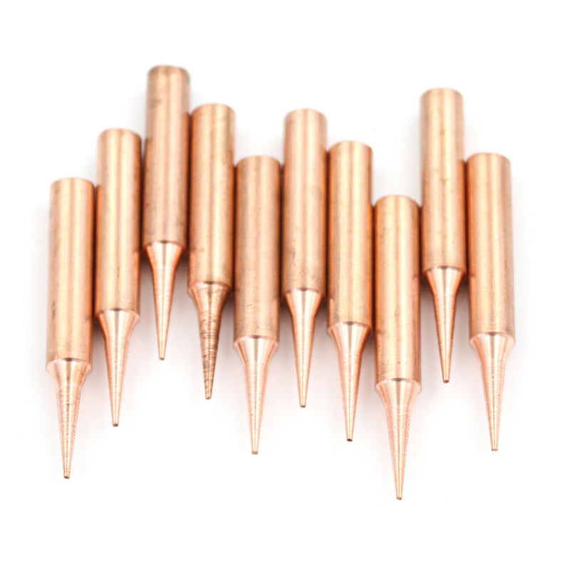 10Pcs/Lot 900M-T-I Soldering Tips Pure Copper Low Temperature Soldering Iron SE