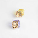 20pcs Fashion Cube Crystal Necklace Pendants Charms for Jewelry Making Craft