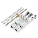 15Pcs 400Mm Optical Axis Guide Bearing Housings Linear Rail Shaft Support S