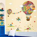 Cartoon Air Balloon Pattern Wall Stickers for Kids' Room Decoration Wall Art TE