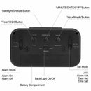 1X([Upgrade Version] Battery Operated Alarm Clock,Electronic Large Lcd Disp