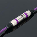 5.9ft DMX Stage DJ Cable  XLR 3Pin Male to Female Connector Wire (Purple)