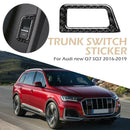 Carbon Fiber Trunk Switch Button Frame Cover Trim for Audi Q7 SQ7 4M LHD