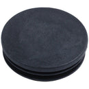 Blanking End Round Tube Inserts Cap Cover 50mm Dia Black 12 Pcs V9T6