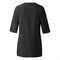 Womens 3/4 Sleeve Blouse V Neck Oversize Casual Blouse Shirt Tops Black L
