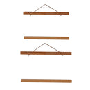 2 Pairs Magnet Wooden Picture Painting Frame Photo Poster Hanger 40 & 50cm