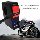 Universal 22mm 7/8" Motorcycle Handlebar Switch Start Flameout ON OFF ButtoSEAU