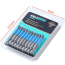 10pc Anti Slip Electric Hex Shank Magnetic 50mm PH2 Cross Screwdriver Bit T ly