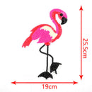 rose red flamingo bird sequin embroidered patches sew on clothes applique  JR