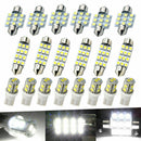 20x Car Interior Combo LED Map Dome Door Trunk License Plate Light Bulbs White
