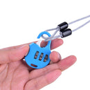 Cycling Sport Security Loop 2m Cable Lock Bicycle Scooter Lock with codedLock JR