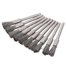 10 pc Stainless Steel 1/4 inch (6mm) Pen Wire Brush