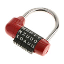 5 Letters Combination Number Padlock Luggage Case Travel Suitcase Pad Lock