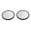 5X(2" Dia Black Frame Round Rearview Blind Spot Mirror Rearmirror for Car E6K1)