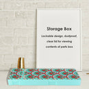 DIY Flower Special Shaped Diamond Painting 2 Grids Pencil Storage Box Gift