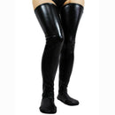 Fashion Womens Sexy Long Socks Thigh High Stockings Faux Leather Club-wear