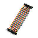 20cm Arduino Breadboard 40X In Row Jumper Wire Dupont Cable 2.54mm Male to Male