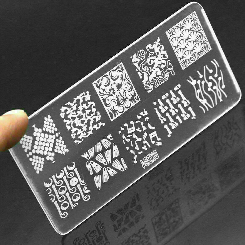 Nail Stamp Makeup Tattoo Nail Art Templates Stamp Nail Art Stamping Random P9Y4